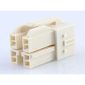 Molex Cp-6.5 Receptacle Housing, Glow-Wire Capable, 6.50Mm Pitch, Dual Row, 4 Circuits, Natural 1512072411
